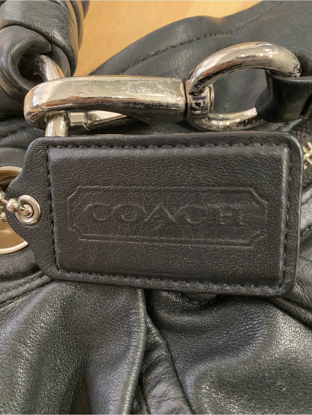 Coach Black Leather Crossbody/Shoulder Bag - Picture 2 of 12